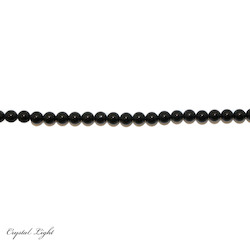 4,6 & 7mm Bead: Black Onyx 6mm Beads