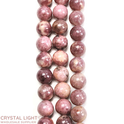 10mm Bead: Lepidolite 10mm Beads