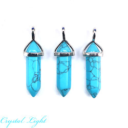 Terminated Pendant: Blue Howlite DT Pendant