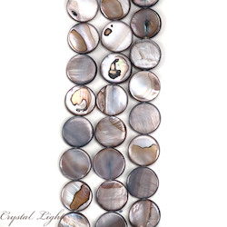 Shell and Pearl Beads: Shell Coin Beads