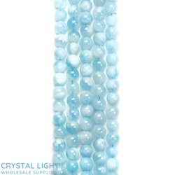 4,6 & 7mm Bead: Aquamarine 6mm Round Beads