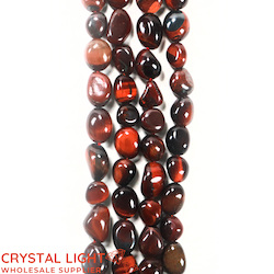 Tumble Beads: Red Tiger's Eye Tumble Beads