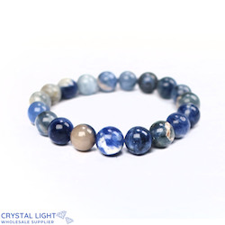 10mm Round Bead Bracelets: Sodalite Bracelet 10mm