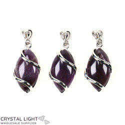 Miscellaneous Pendants: Amethyst Marquise Pendant