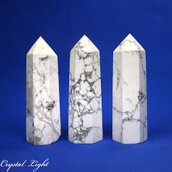 Polished Points By Quantity: Howlite Point