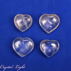 Hearts: Clear Quartz Small B-Grade Heart