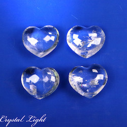 Hearts: Clear Quartz AA Grade Heart