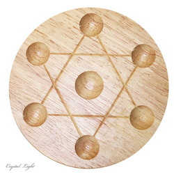 Stands: Wooden Hexagram Stand (15cm)