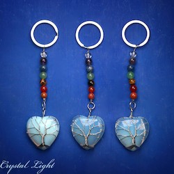 Keychains: Opalite Chakra Keychain