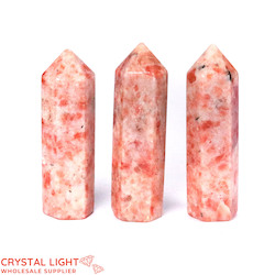 Polished Points By Quantity: Sunstone Polished Point