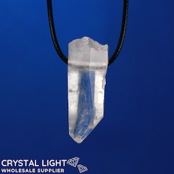 Raw Stone Pendants: Quartz Natural Point Pendant