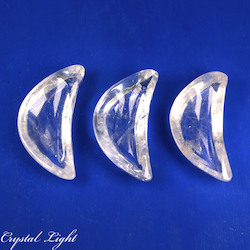 Bowls, Plates & Dishes: Clear Quartz Crescent Dish