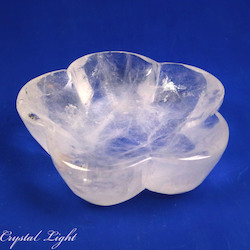 Bowls, Plates & Dishes: Clear Quartz Flower Dish