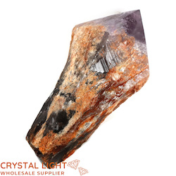 Natural Points: Amethyst Large Semi-Polished Point Wand