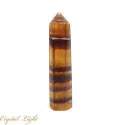 Single Point Listings: Yellow Banded Fluorite Point