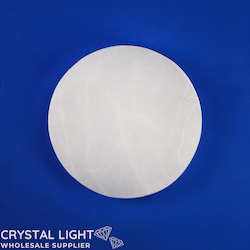 Selenite: Selenite Round Plate (8cm)