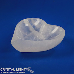 Selenite: Selenite Heart Bowl (10cm)