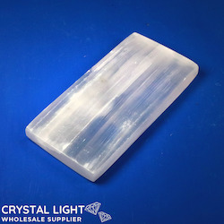 Selenite: Selenite Rectangle Plate (15cm)