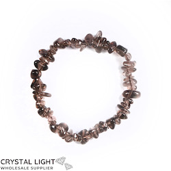 Chip Bead Bracelets: Smokey Quartz Chip Bracelet