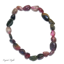 Tumble Bead Bracelets: Mixed Tourmaline Tumble Bracelet