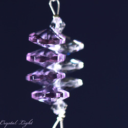 Suncatchers: Round Disk with Drop- Purple