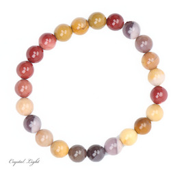 8-9mm Round Bead Bracelets: Mookaite 8mm Bracelet