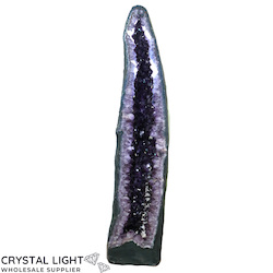 Amethyst Caves: Amethyst Cave with Calcite (A-Grade)