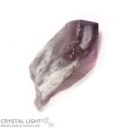 Natural Points: Semi-Polished Smokey Amethyst Point Wand