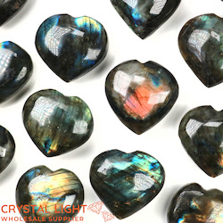 Hearts: Labradorite Heart