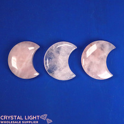 Other Shapes: Pale Rose Quartz Crescent