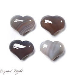 Hearts: Agate Small Puff Heart