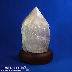 All Other Lamps: Clear Quartz Large Point Lamp