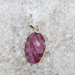 Sterling Silver Pendants: Pink Tourmaline Pendant