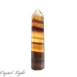 Single Point Listings: Yellow Banded Fluorite Point