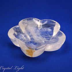 Bowls, Plates & Dishes: Clear Quartz Flower Dish