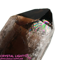 Natural Points: Smokey Quartz Point with Rutile